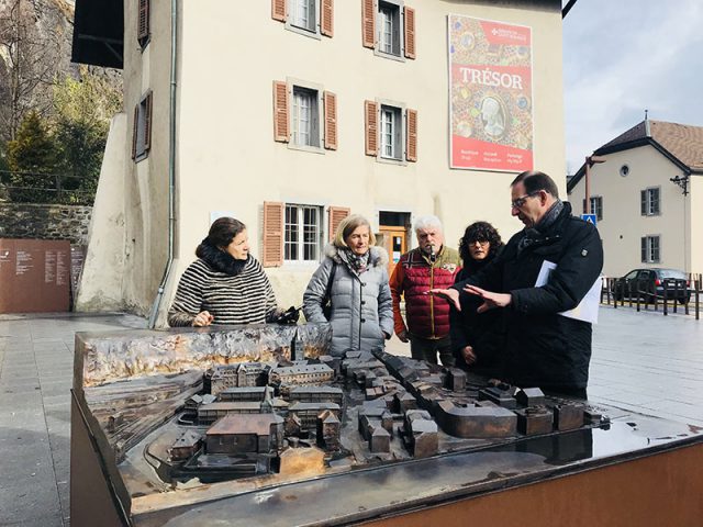 La Mairie de Vandœuvres en visite à L’Abbaye de Saint-Maurice!